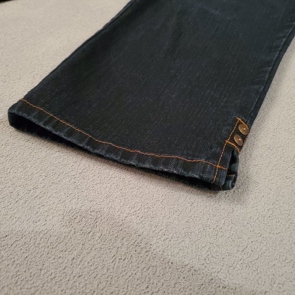 Gloria Vanderbilt Amanda Jeans Women 8 Blue Slim Capri Dark Wash Denim Normcore - Picture 11 of 15